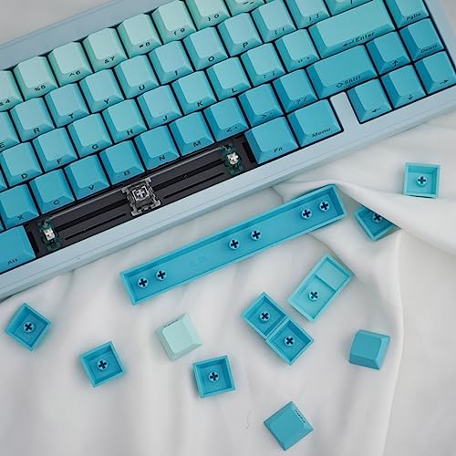 Image of Sumgsn Side Printed Keycaps Cherry Profile 125 Keys PBT Dye Sub Keycaps Custom Gradient Keycap for Mechanical Keyboard Cherry Mx Switches