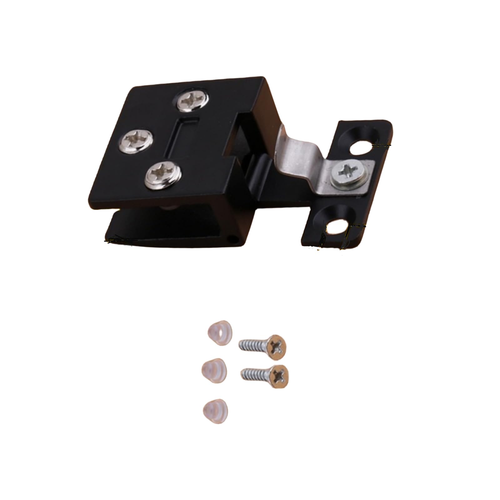 Glass Door Hinge, Display Cabinet Wine Cabinet Clamping Door Hinge Punch-Free Wine Cabinet Glass Hinge for 4-5mm Glass