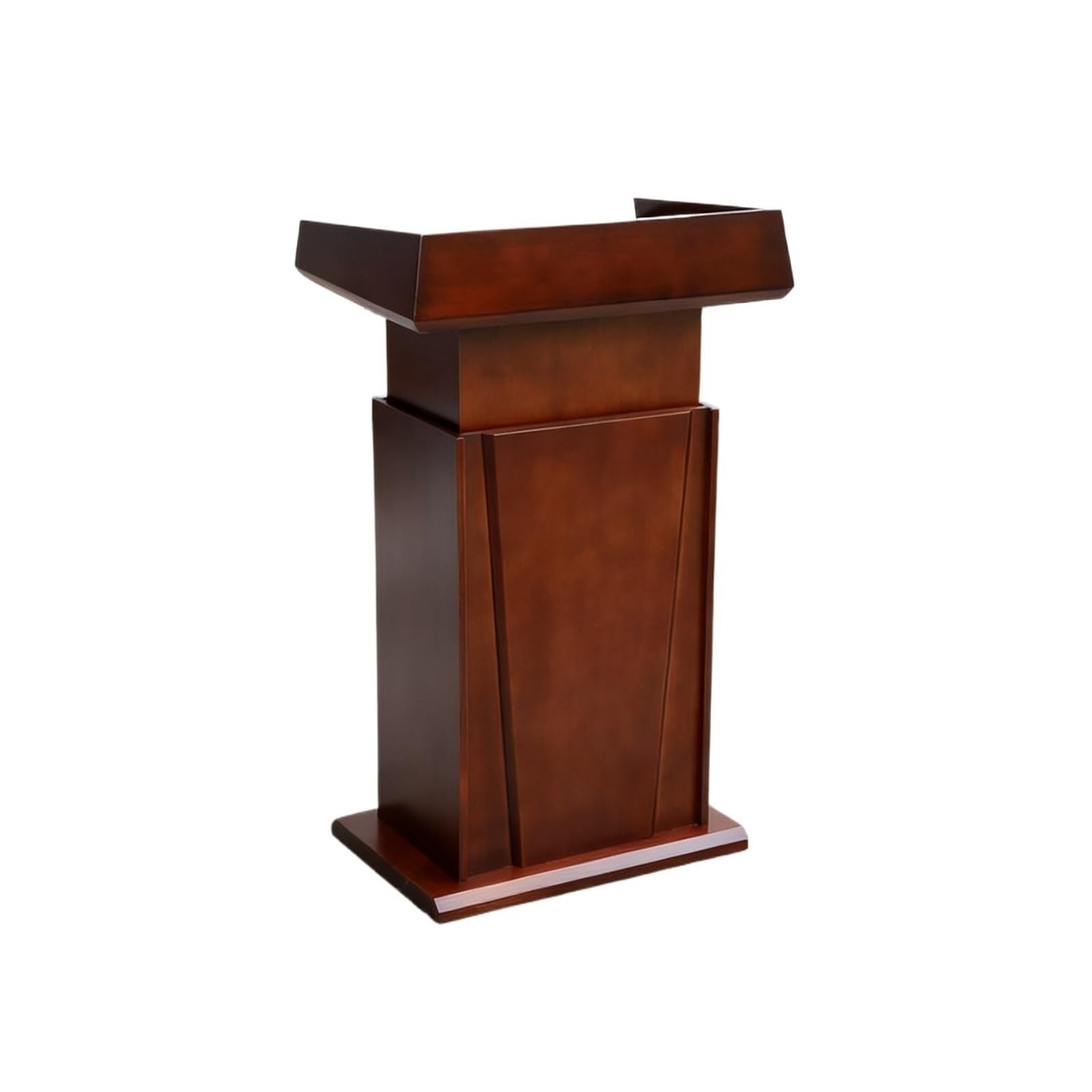 FZL02068LM Speaker Conference Room Leading Platform School Teachers Lead Table Auditorium Podium Pulpit(Bruin)
