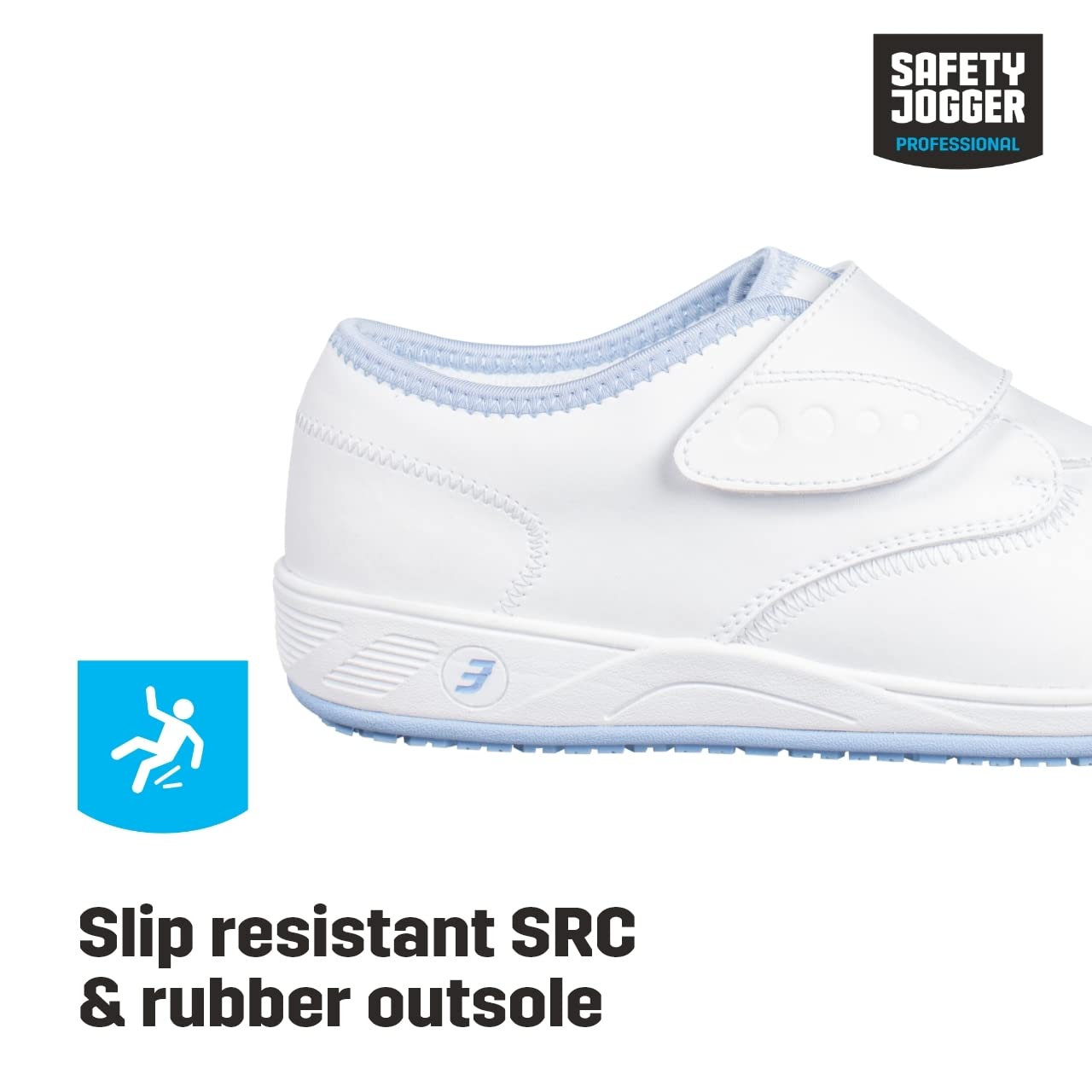 SAFETY JOGGER Zuecos de Seguridad para Mujer - Eliane - Zapato de Trabajo Cómodo y Ligero, Ideal para Enfermeras, Cocina o Interior, Antideslizante y Amortiguador, Oxypas