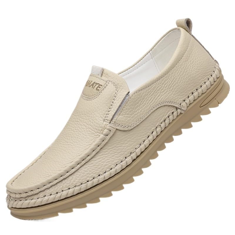 Contemporary Cap-Toe Oxford Dress Shoes for Men - Lightweight Flexible Design with Oil-Resistant Rubber Sole