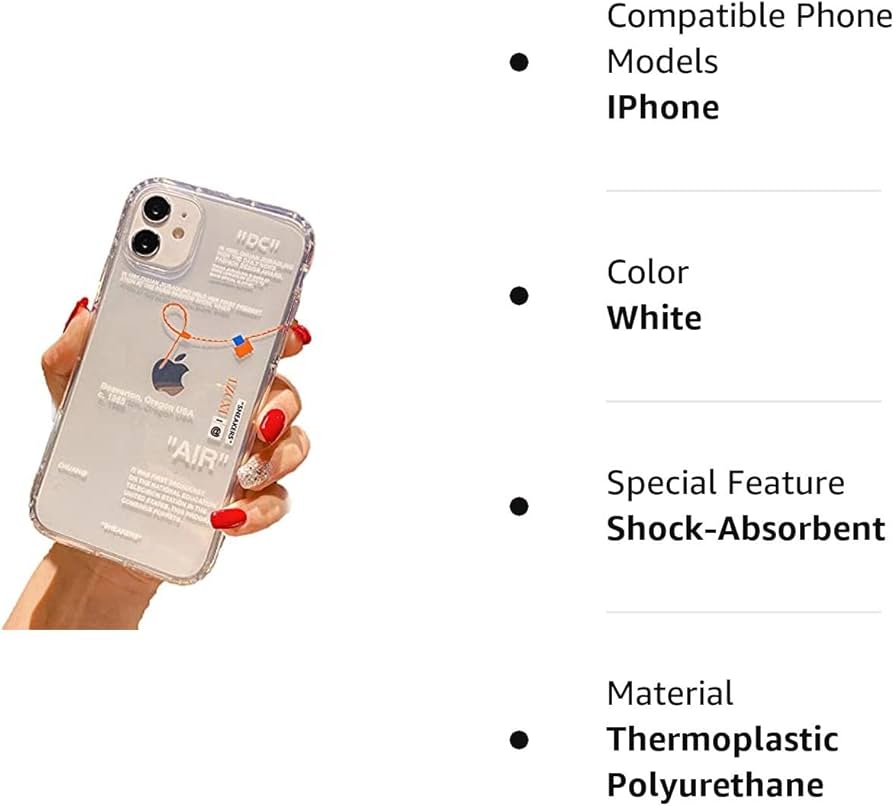 Phone Cover Sports Shoes Brand White Label Phone case for iPhone 12 11 X XS Max XR 7 8 Plus Soft Silicone Shockproof Cover Casefor iPhone 11White