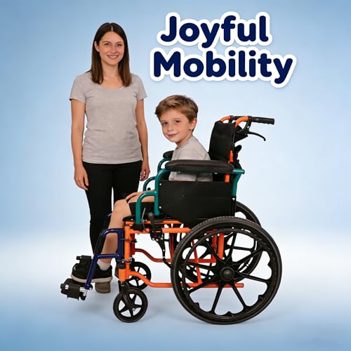 Image of 2026 Model Wheelchair for Kids, Children's Mobility Wheel Chair,Transport Lightweight Foldable,Multi-Functional Disabled Children,for Cerebral Palsy, Kids (Children-A)