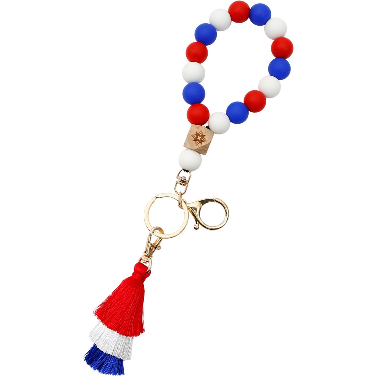 Independence Day Keychain Bracelet