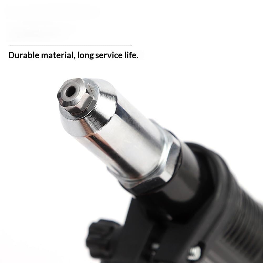 Kit D'adaptateur De Pistolet À Riveter Électrique Professionnel For Perceuse – Poseur D'écrous 4 Têtes Avec Poignée Ergonomique(1Pc)