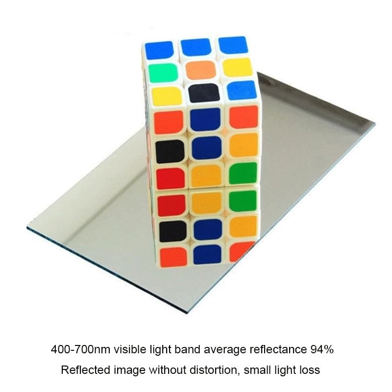 160X90mm Front Surface Reflector Mirror 7 Inch 5.8 Inch First Surface Projector Lens High Reflectivity Mirror(160X90X1.1mm)