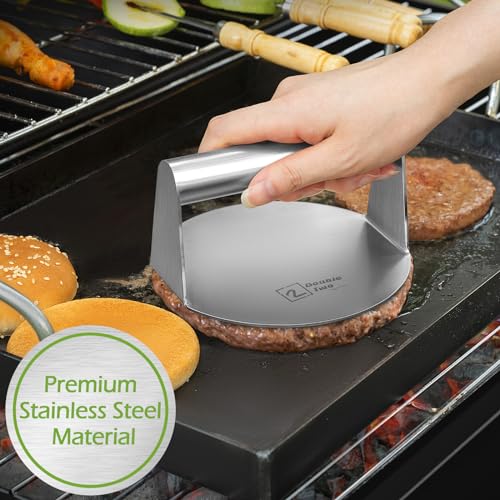 Kit para Hamburguesas con Prensa y Accesorios de Acero miniatura 2