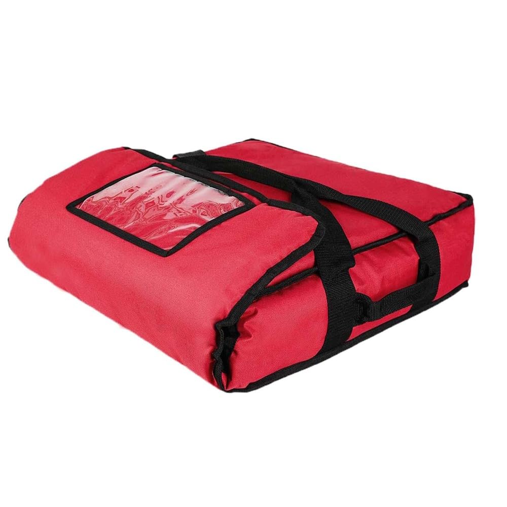 Pizza Develivey Tasche, Pizza Wärmetaschen, Lebensmittel Liefertasche, Pizza Box Delivery Taschen für Den Persönlichen Und Professionellen Gebrauch (Rot 50x50x16cm)