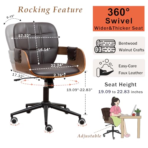Luxury Leather Office Chair Ergonomic