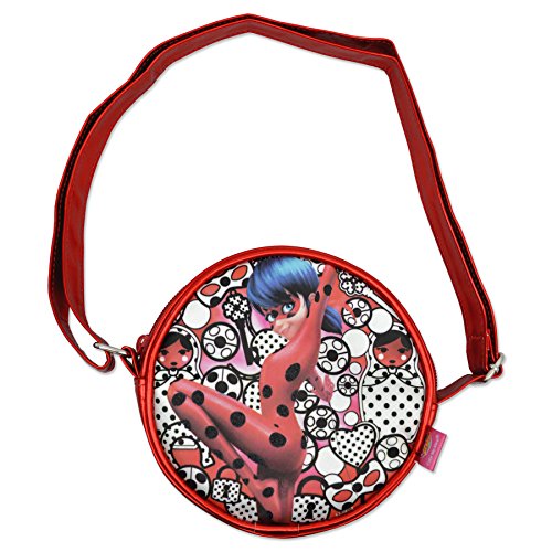 Prodigiosa: Las aventuras de Ladybug- CMM Metallic Bolso pequeño Redondo (Cife 41035)