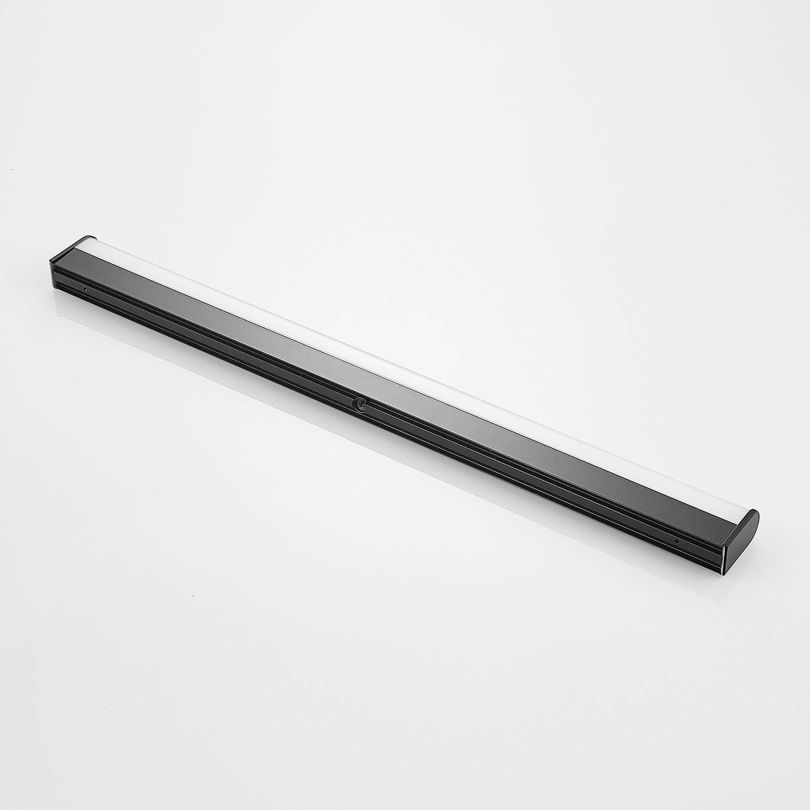 Lindby LED Wandleuchte, Wandlampe Bad Ulisan (spritzwassergeschützt (Modern) in Schwarz aus Aluminium (1 flammig) - Wandleuchten Spiegelleuchte Badezimmer Wandbeleuchtung Badezimmerleuchte