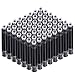 60 Cartuchos de Plumas Estilográficas Pluma de Tinta Recambio de Pluma de Cartuchos Corto con 3,4 mm Diámetro de Agujero para Pluma 2 Pulgadas x 0,28 Pulgadas/ 5,1 x 0,7 cm (Negro)