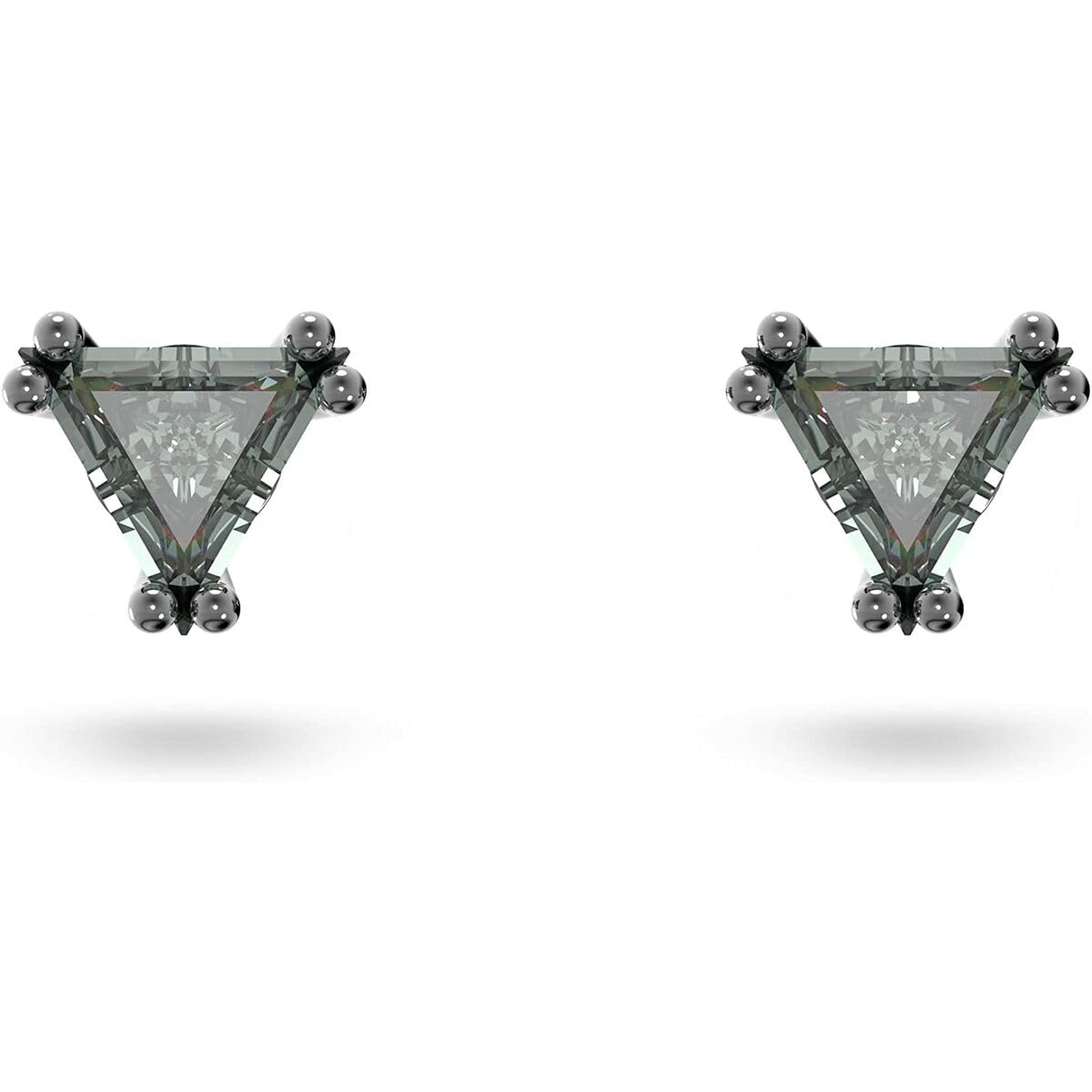 SwarovskiStilla Stud Earrings Collection, Amber, Blue, and Pink Stones in Multiple Metal Finishes