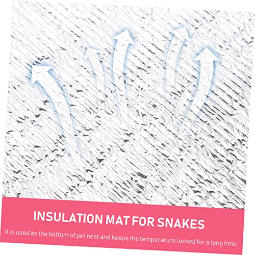 4 pads calefactores para reptiles con película reflectante miniatura 7