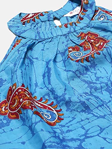 Image of KOTTY Polyester Fit and Flare Midi Women Dress