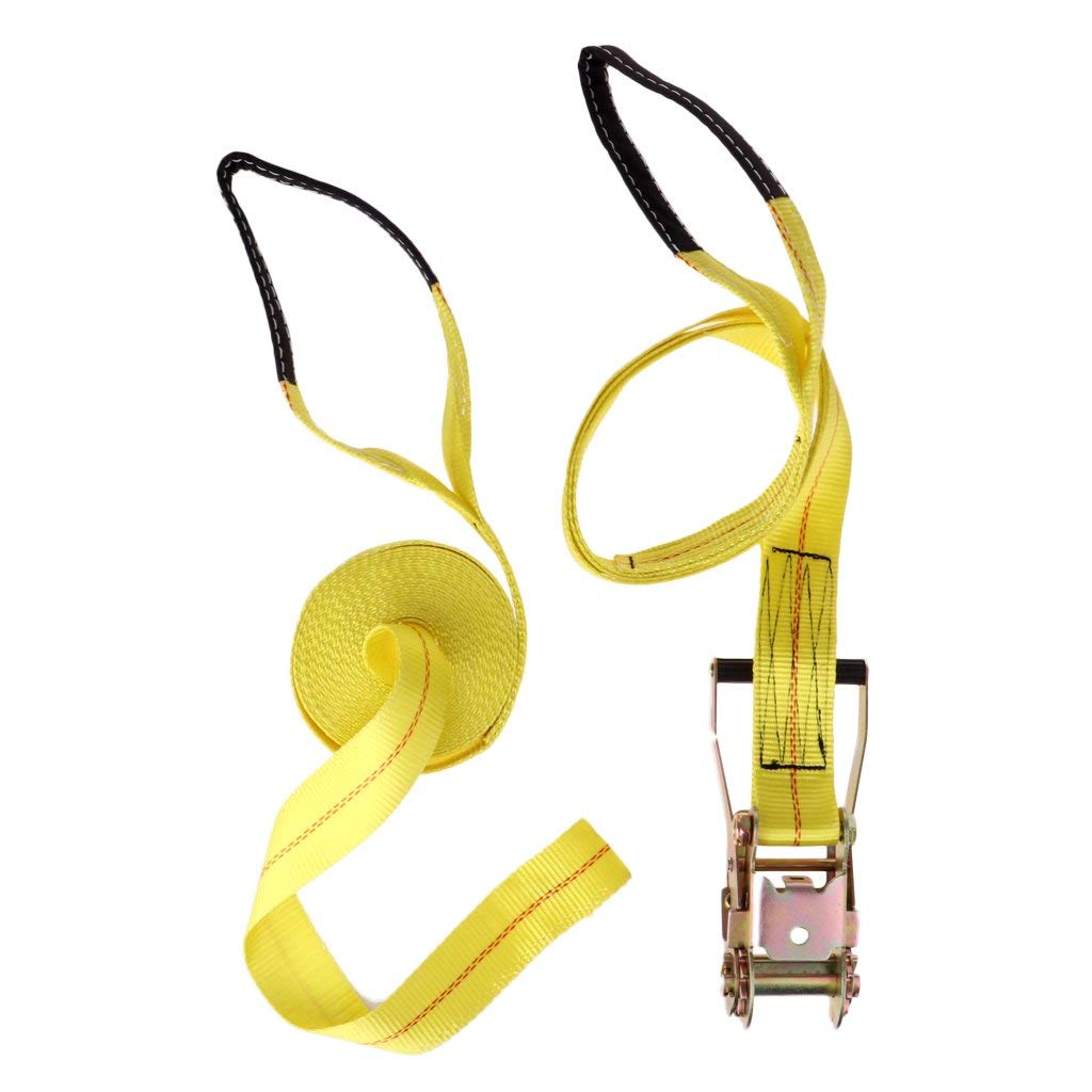 36 FT Slackline Kit mit Haken und Ratsche für Anfänger, Kinder und Familien (Gelb)
