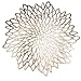 12 Pack Gold Metallic Round Placemats Laminated Vinyl Leaf Dining Table Decorative By Snowkingdom