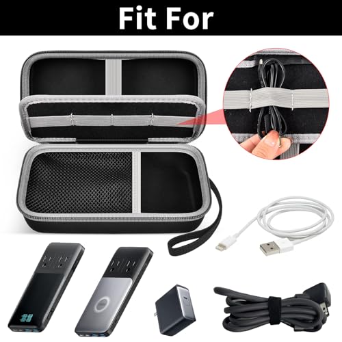 Travel Case for Anker 727/ Prime 6-in-1 USB C Charging Station (GaNPrime 101W), Power Strip Organizer Bag for Cables and Accessories - Efficient Solution for On-the-Go Charging Needs (Box Only)