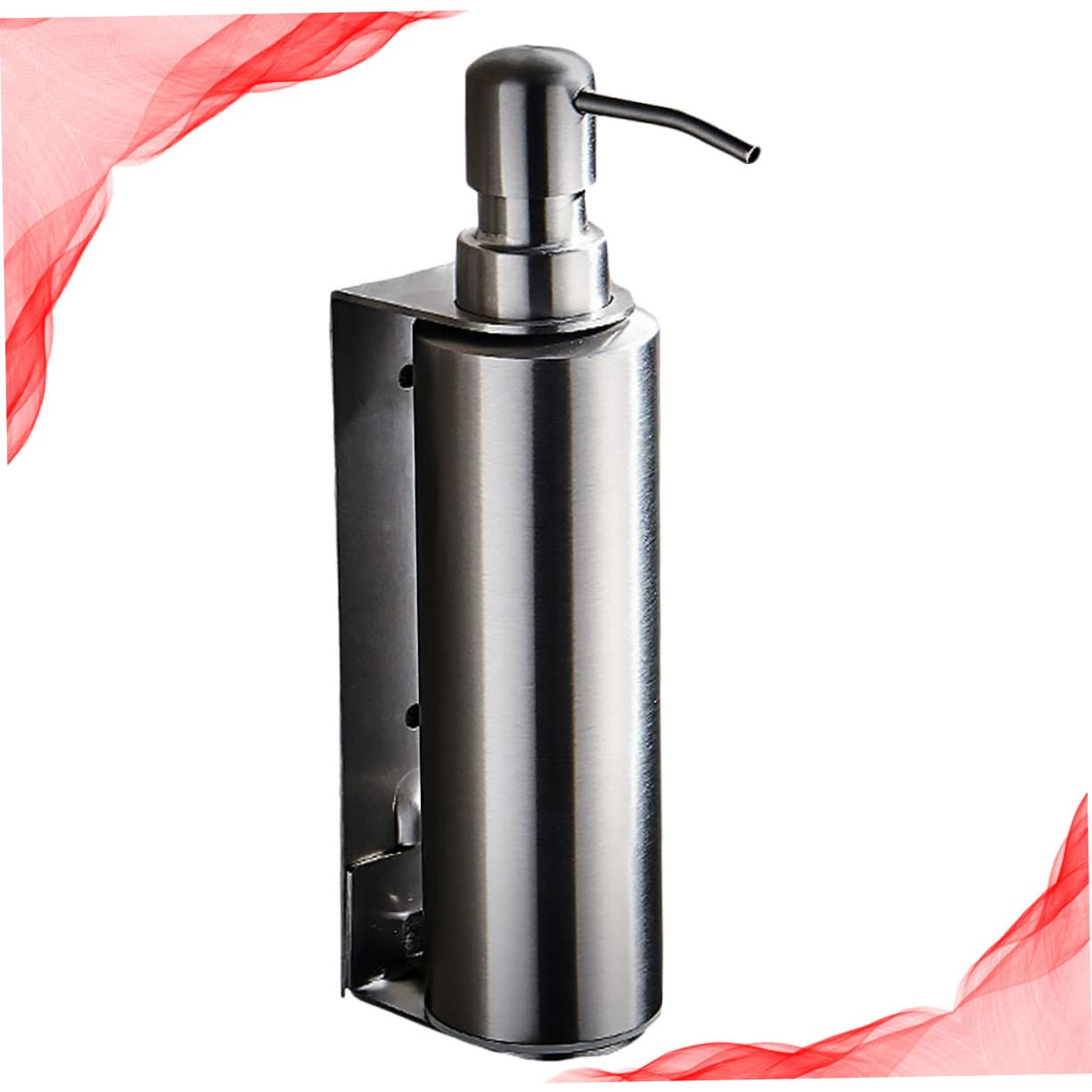 Ciieeo Dispensador de Jabón de Pared de Acero Inoxidable, Soporte Colgante para Baño, Fácil de Instalar, Almacenamiento para Champú y Gel de Ducha