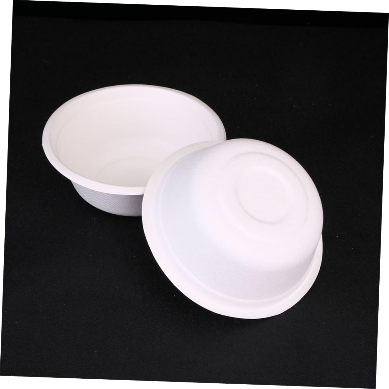 Beaupretty 50piezas Platos y Cuencos De Papel Desechables Cuencos De Pulpa Multiusos Para Restaurante Vajilla Para Dibujar Mano