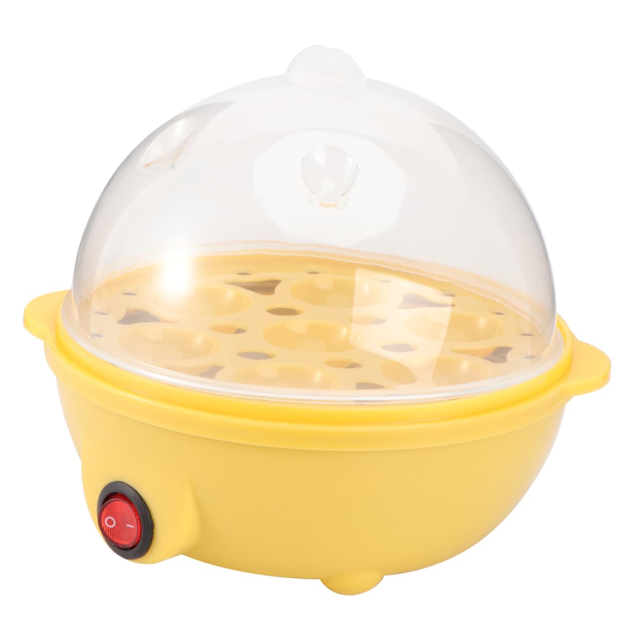 PRETYZOOM 1pc Single Layer Steamer Cooker for Eggs Automatic Shut off Kitchen Tool with Random Color Base Tray for Travel Camping and Home Use Versatile and Portable Cooking Gadget