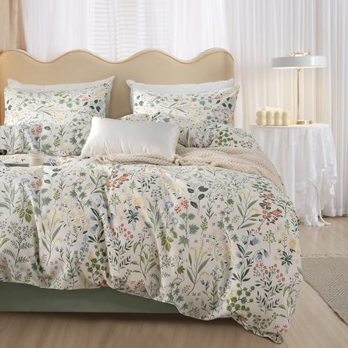 mixinni Set di biancheria da letto con copripiumino floreale stile