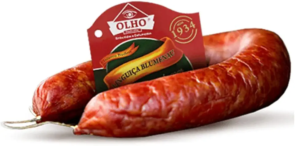 Linguica Blumenau Olho 300g - Defumada e Artesanal