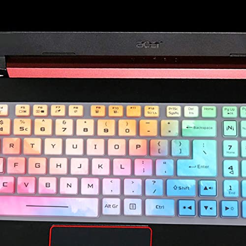 Keyboard Cover for Acer Nitro 5 & Predator Helios 300 Gaming, Nitro 5 AN515-58/57/56/55/54/45/44/43 AN517-54/53/52/51, Predator Helios 300 PH315-55/54/53/52 PH317-53/54, Nitro 7 AN715-51/52-Colorful by i-Tensodo - Image 4