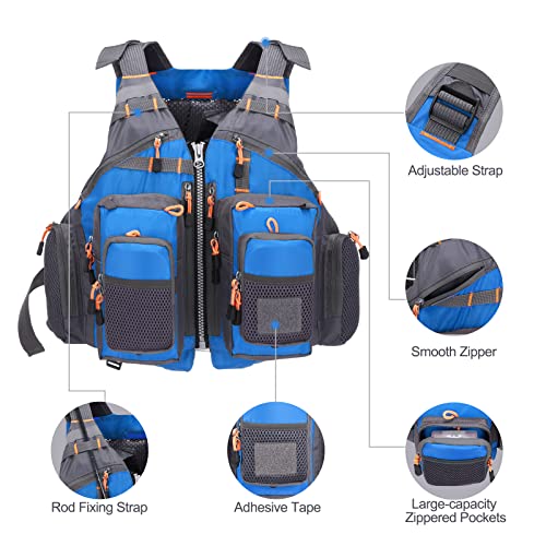 Lixada Fly Fishing Vest With Breathable Mesh For Outdoor Fishing Activities #TOP2