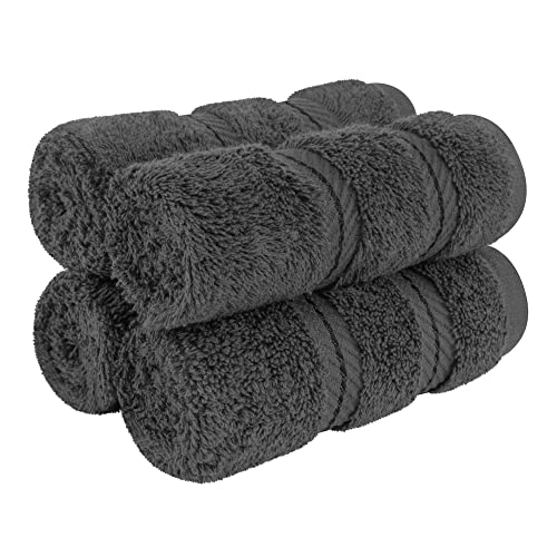 image for American Soft Linen Luxury Washcloths for Bathroom, 600 GSM 100% Cotto