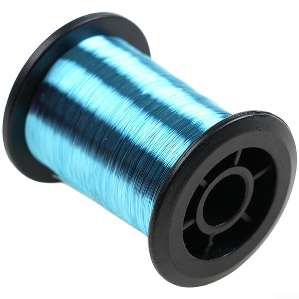 Fine Gauge Copper Wire 0.1mm for Fly Tying Nymph Body Material and Hook Binding in Traditional and Modern Fly Patterns (Blue)