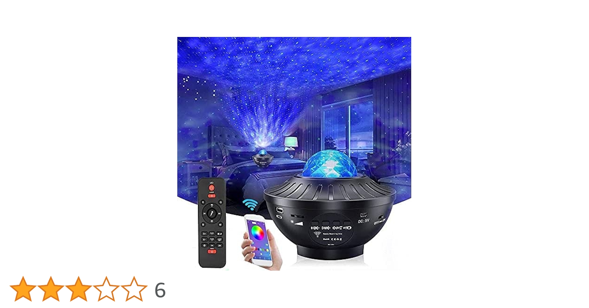 Amazon.co.jp: プロジェクターライト 雰囲気作り 音楽再生