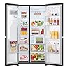 LG GSLC41EPPE Frigorifero Side by Side Total No Frost, Classe E, 641L, Raffreddamento Linear Cooling, Frigorifero Americano con Dispenser Ghiaccio e Acqua Senza Allaccio, Essence Matte Black