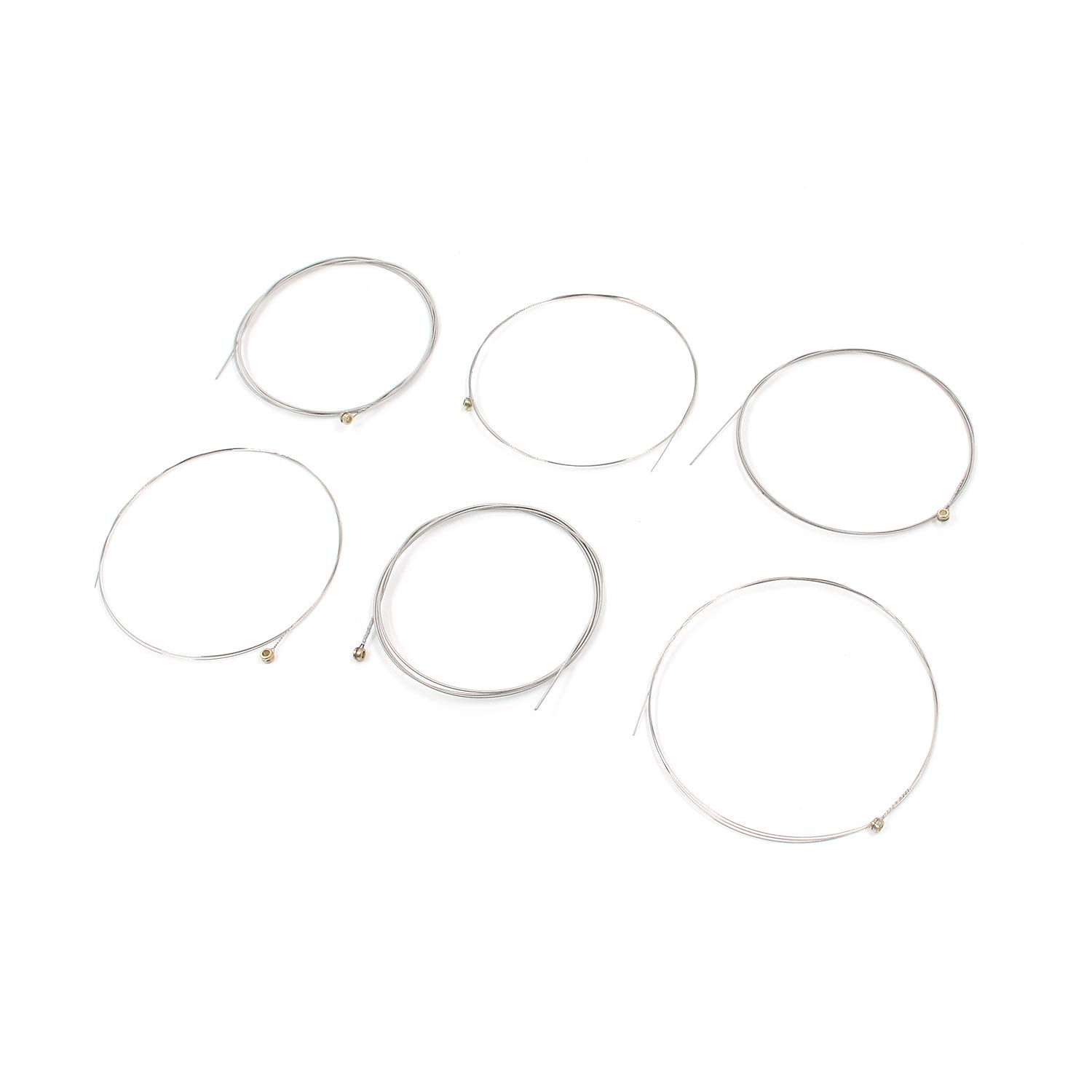 Geesatis 2 Set of 6 Electric Guitar Strings Single Electric Guitar Strings Replacement Steel String, E-1st, B-2nd, G-3rd, D-4th, A-5th, E-6th, Silver, Clear and Beautiful Tone - Image 2