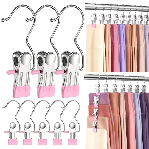 30 Pack Pants Hangers with Clips,Legging & Jean Hangers for Closet Hanging