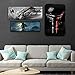 Open Road Brands Disney Star Wars Millennium Falcon Gallery Wrapped Canvas Wall Decor - Large Star Wars Painting for Theater Room or Man Cave