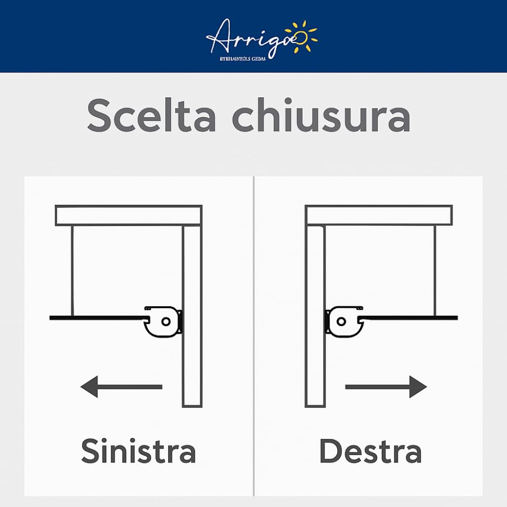 Zanzariera Laterale su Misura con Richiamo a Molla e Chiusura Magnetica | Guida Calpestabile | Rete in fibra di vetro | Struttura in Alluminio Vari Colori