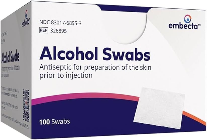 BD Alcohol Swabs 100 Each (Pack of 3)