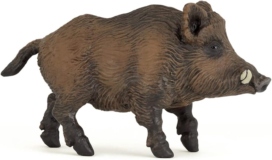Realistic Wild Boar Figure Toy for Kids - Ages 3+ - Wild Life Collection - Educational Play Forest Animals Discovery - Gift Idea Toy for Girls and Boys