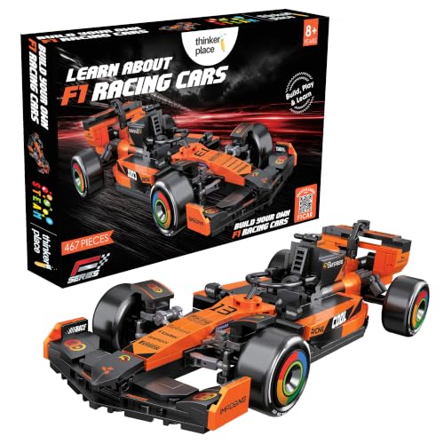 Image of Roaring F1 Race Car Building Block Toy Set for 7+ (467 Pcs)