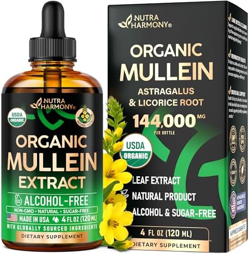 NutraHarmony USDA Organic Mullein Drops bottle