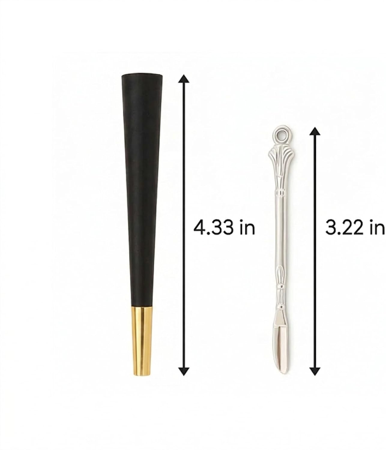 Paper Tubes, 75-Pack, Lightweight, Compact, for Parties and Daily Use（Black and gold）