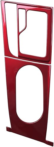 Miniatura 9 de ruihe Cubierta roja para el marco de la palanca de cambios del coche, cubierta de marco compatible con Hyundai Elantra 2021 2022 2023 2024 versión