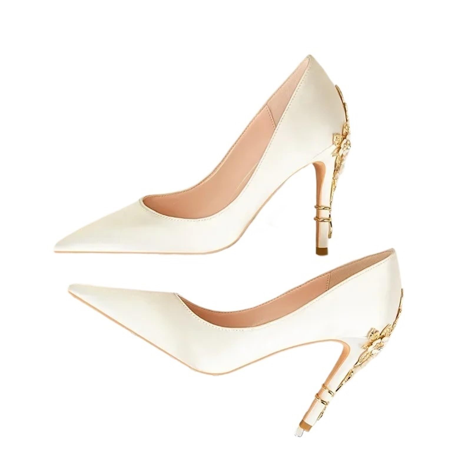 Chaussures de mariage femme pour rayonner lors de la cérémonie en satin blanc