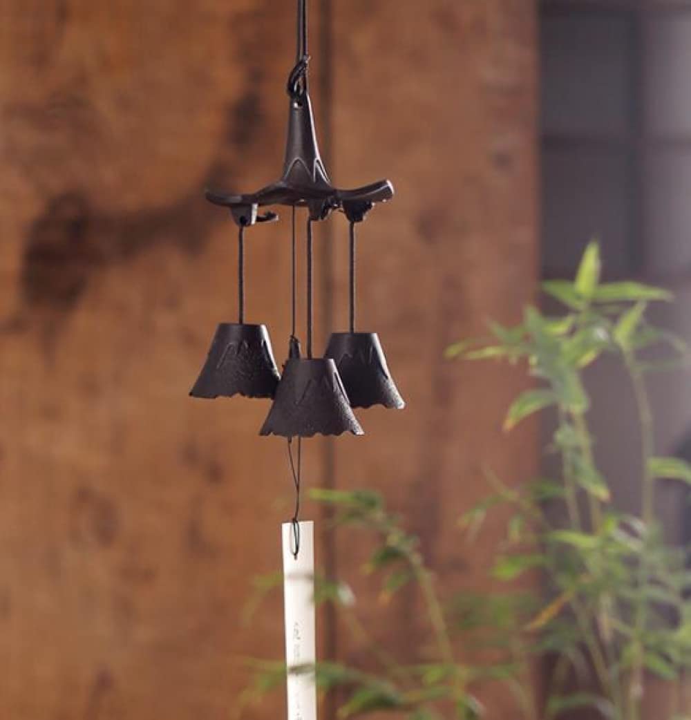 Campanelli a vento fatti a mano in ghisa scacciapensieri decorazione da giardino appeso campana a vento decorativa per esterni accordata rilassante melodia regalo all'aperto