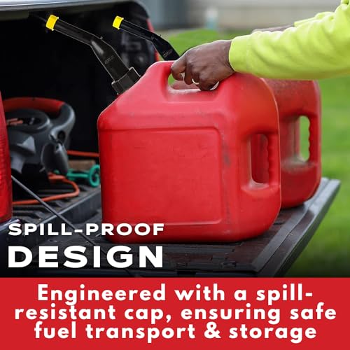 EZ-POUR Rigid Spout Replacement and Vent kit for Water Jugs and Pre-2009 Gas Cans - Update your Old Cans | Includes Spout, Cap, Replacement Vent, Flame Arrestor, & Secondary Base Cap
