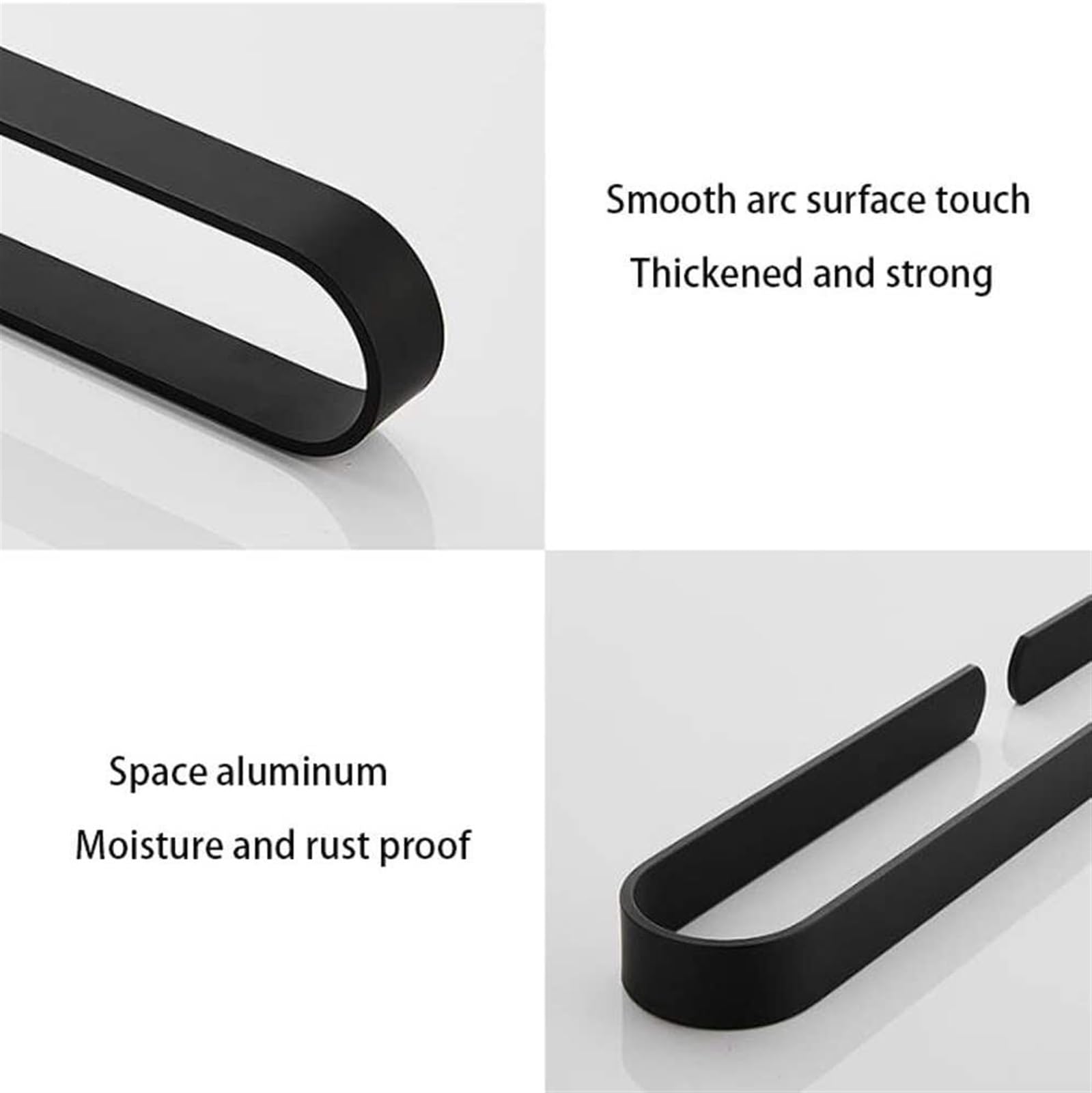 Toallero Toallero montado en la Pared Toallero de baño Simple y Moderno Espacio Aluminio Toallero montado en la Pared Toallero de baño Toallero con Acabado Pintado Toallero Estante de baño(50cm)