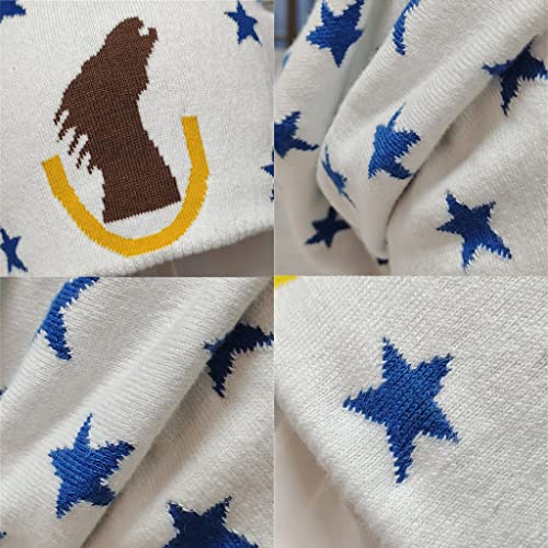 MYAYD Unisex Cotton Knit Hat cap headdress head wear accessories for Joe Kid Johnny Joestar Cosplay White4