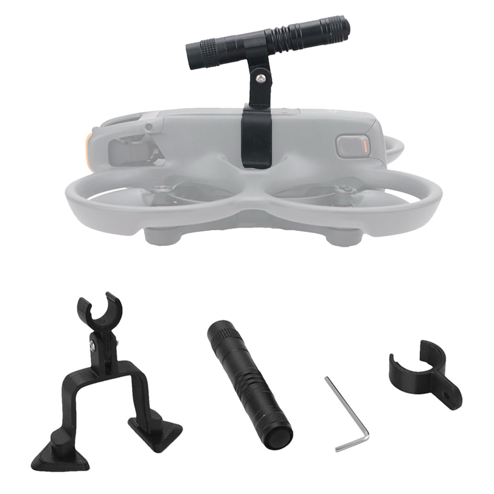 Drone Searchlight for DJI Avata 2 Night Navigation Flight Light Lamp Headlight with Top Carry Extension Bracket for Avata 2 Drone Anti-Collision