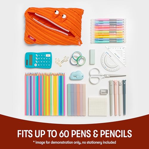 Image of ZIPIT Monster Jumbo Pencil Case, Orange